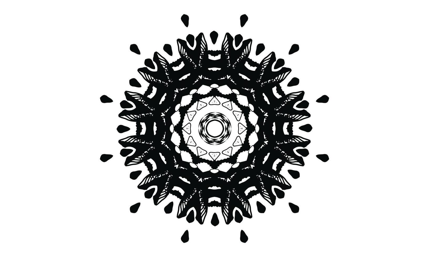 fondo de vector de diseño de mandala de lujo diseño de patrón floral abstracto vintage