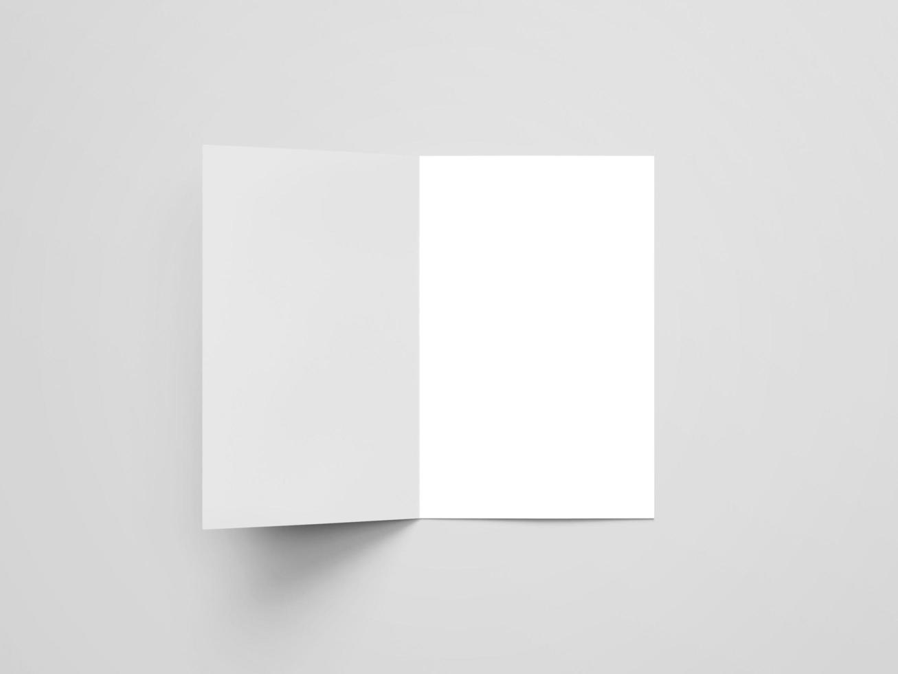 US half fold brochure mockup photo