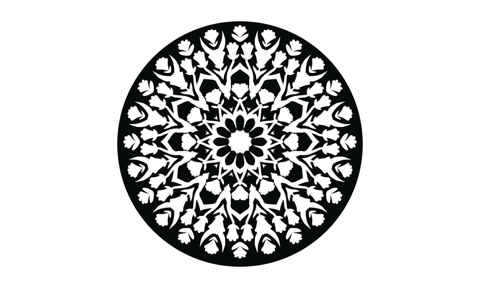 fondo de vector de diseño de mandala de lujo diseño de patrón floral abstracto vintage