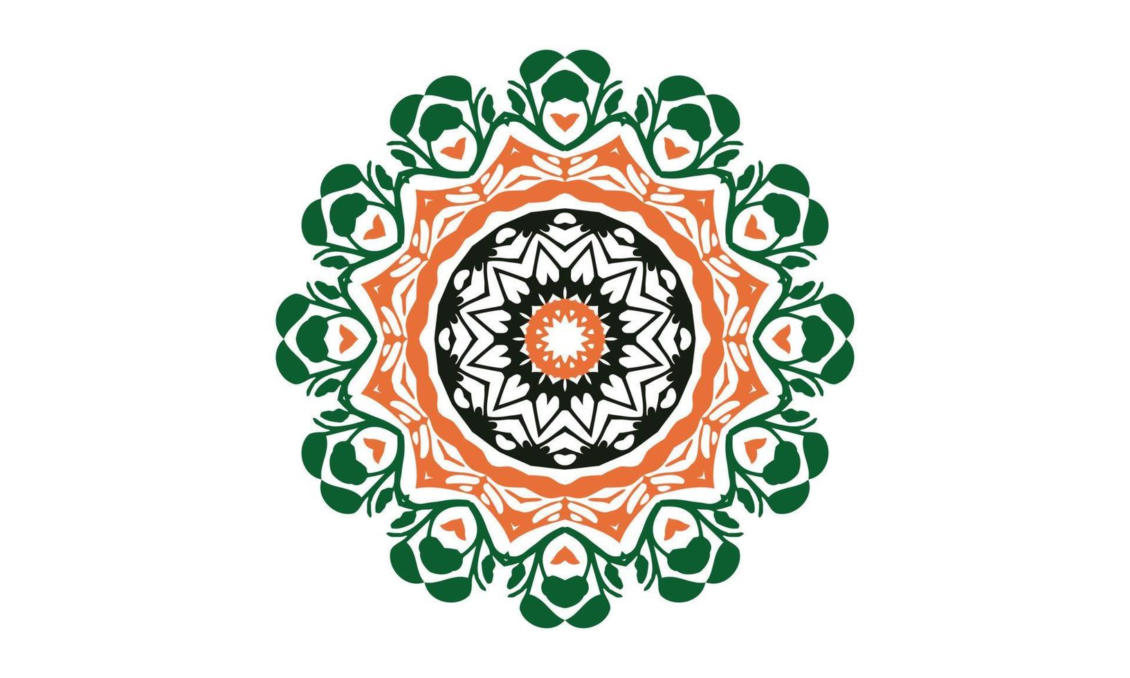 fondo de vector de diseño de mandala de lujo diseño de patrón floral abstracto vintage