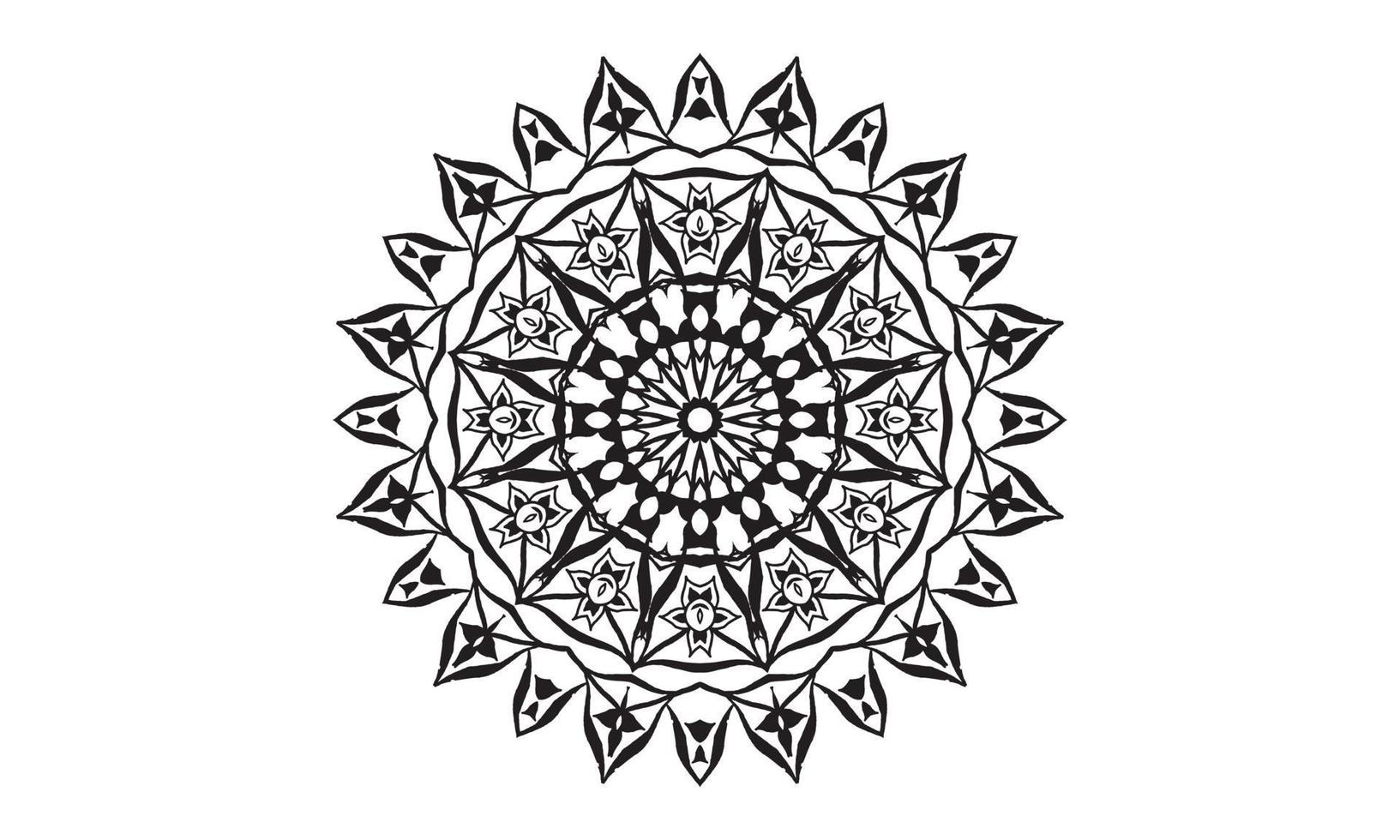 fondo de vector de diseño de mandala de lujo diseño de patrón floral abstracto vintage