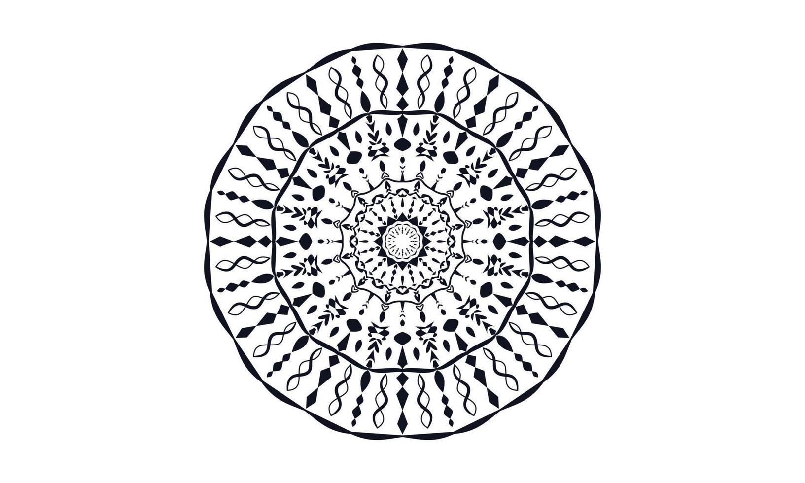 fondo de vector de diseño de mandala de lujo diseño de patrón floral abstracto vintage