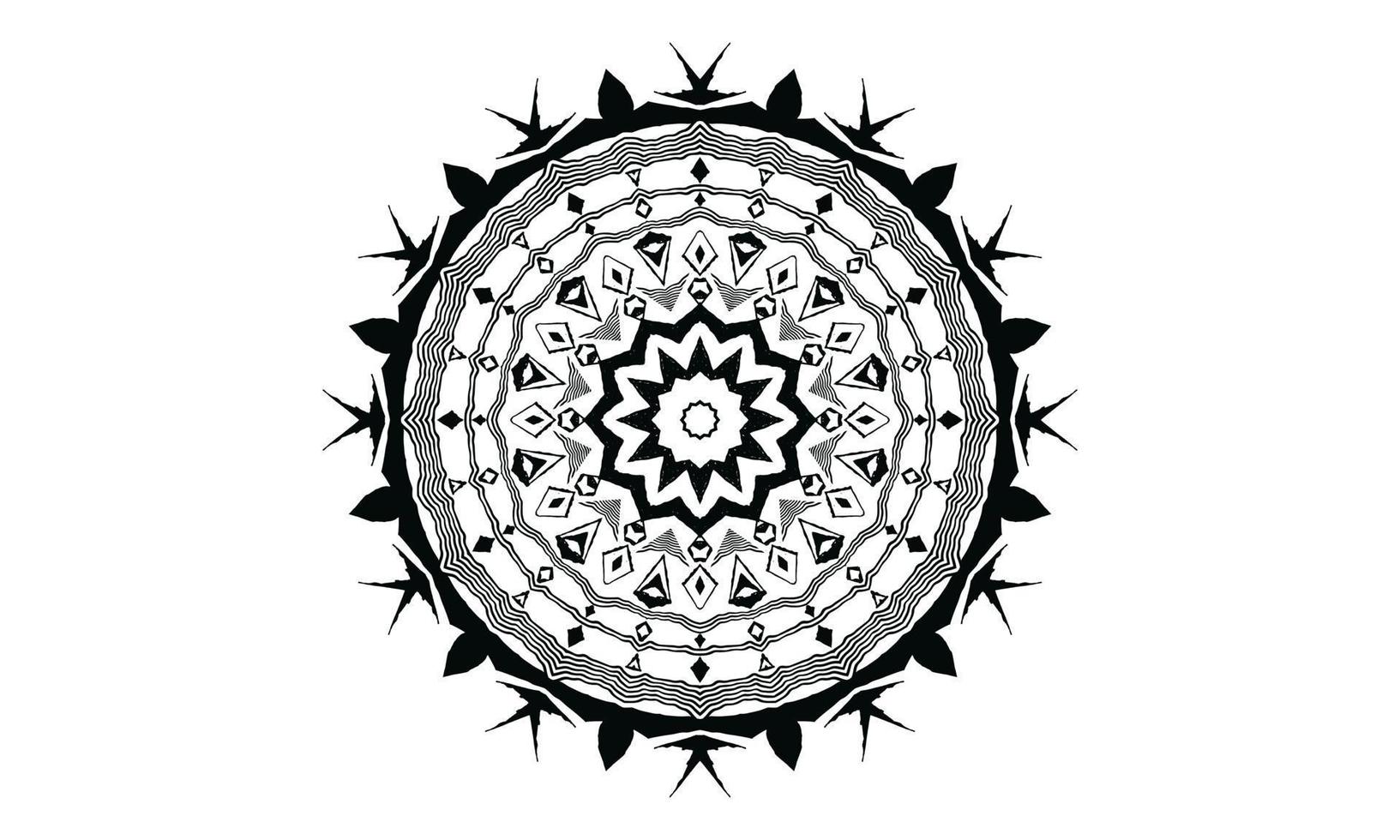 fondo de vector de diseño de mandala de lujo diseño de patrón floral abstracto vintage