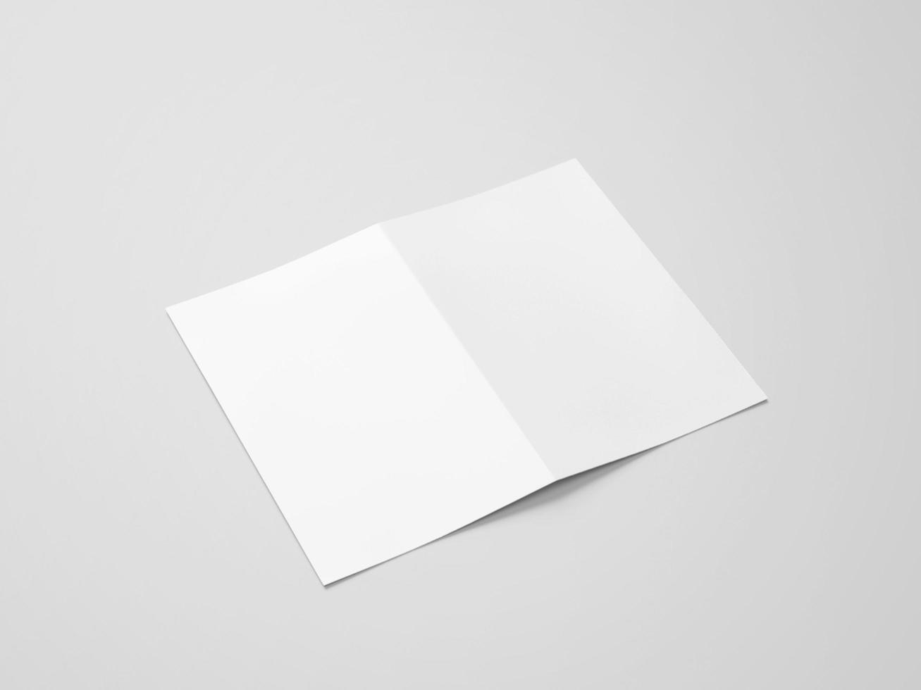 US half fold brochure mockup photo