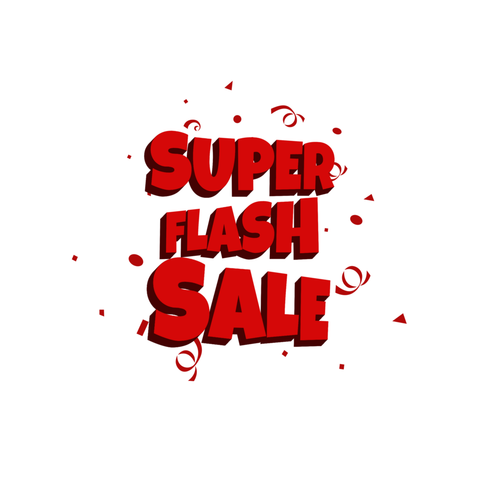 Sale Shopping Poster or banner with Flash icon and text png