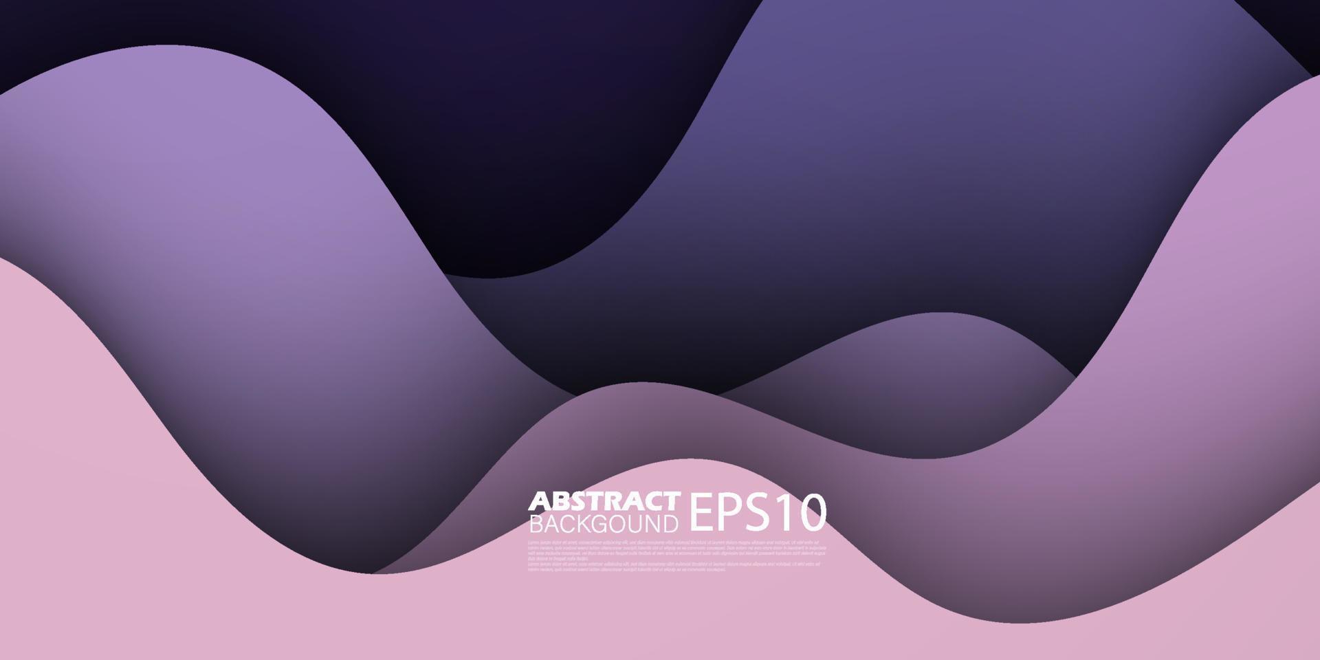 fondo abstracto ondulado colorido futurista de primera calidad con degradado de color púrpura violeta lila suave en el fondo. eps10 vector