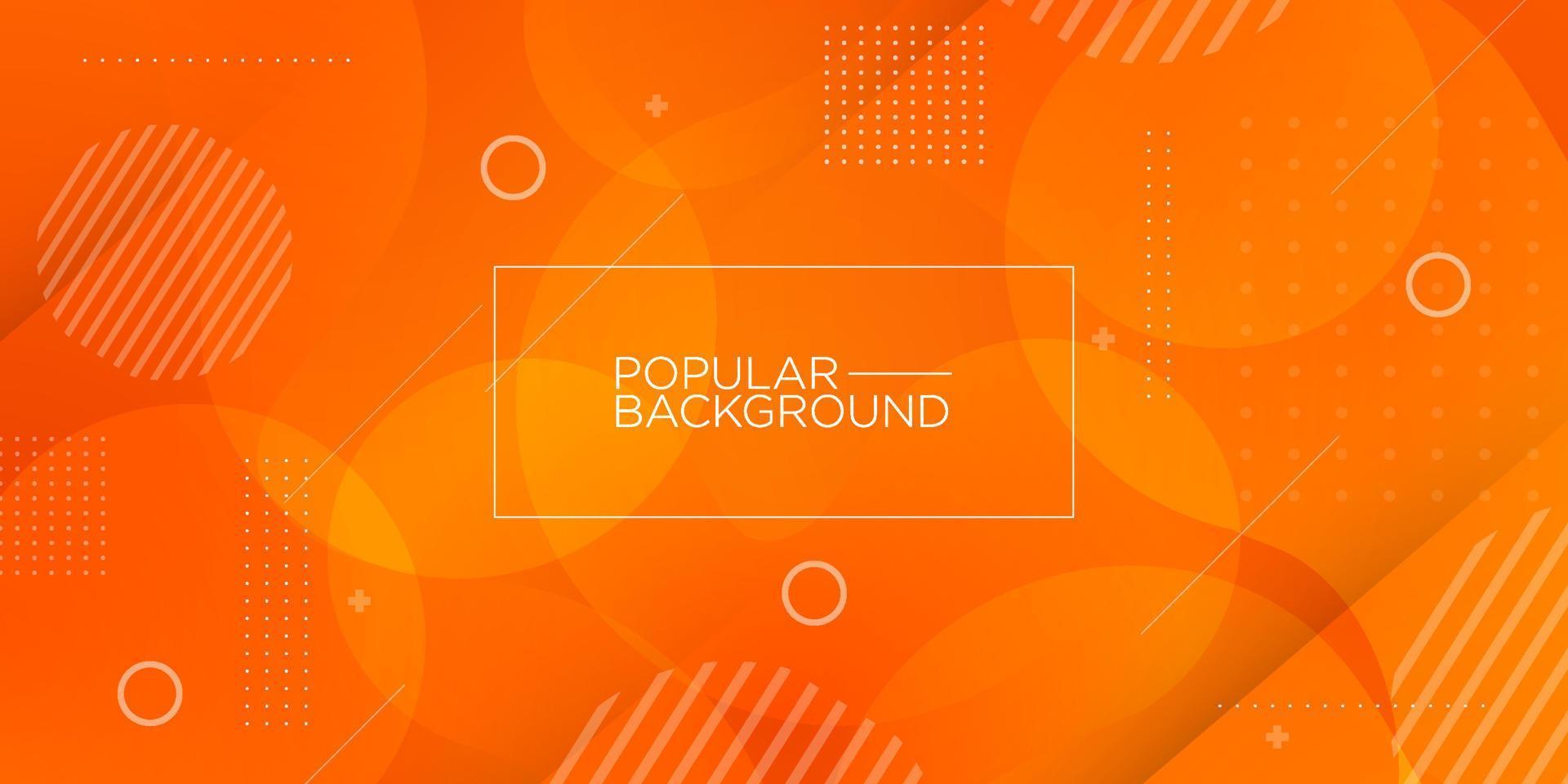 Trendy abstract orange background with simple lines.colorful orange design. bright and modern with shadow 3d concept. eps10 vector