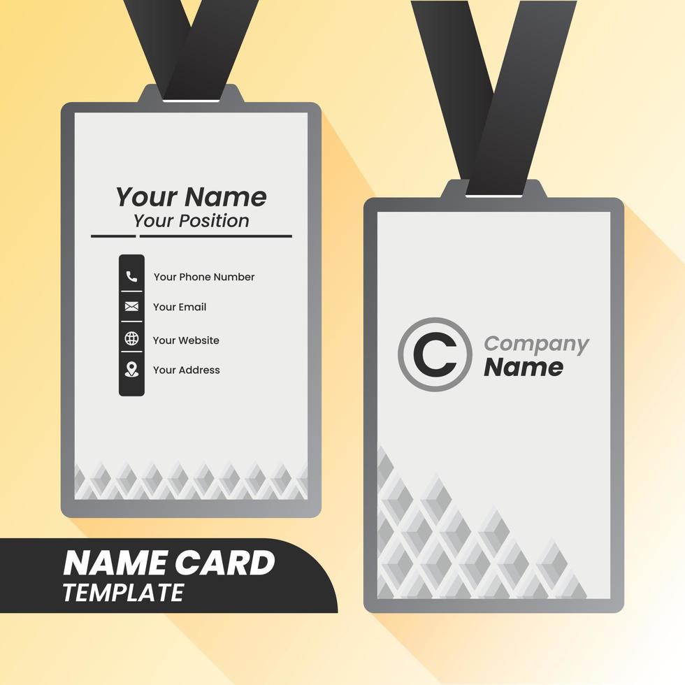 modern name card design . double sided name card design template . name card inspiration vector