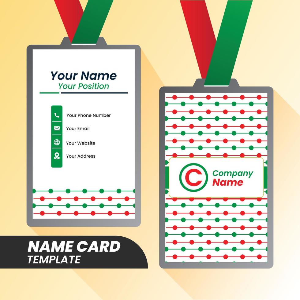 modern name card design . double sided name card design template . flat design name card inspiration. vector