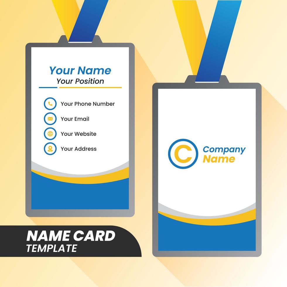 name cards templates. Modern name cards. name card layout. vector