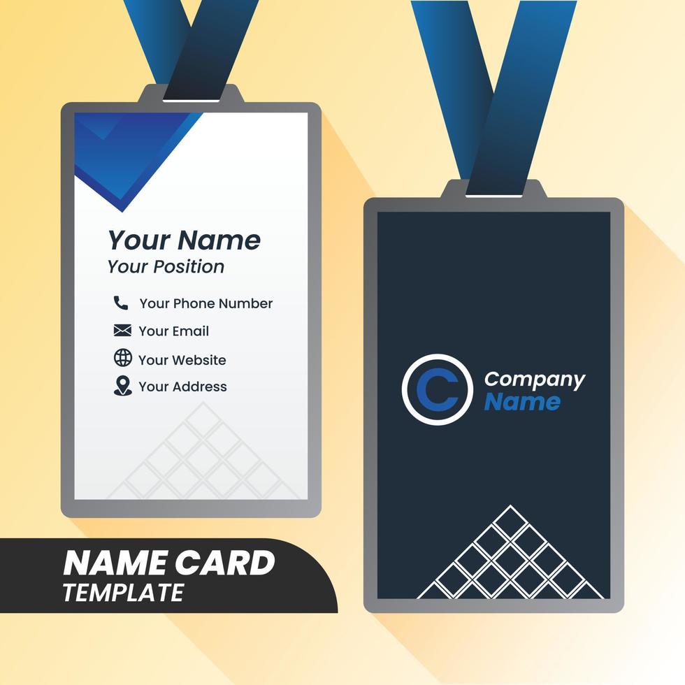 modern Corporate Name card design . double sided Name card design template . Name card inspiration vector