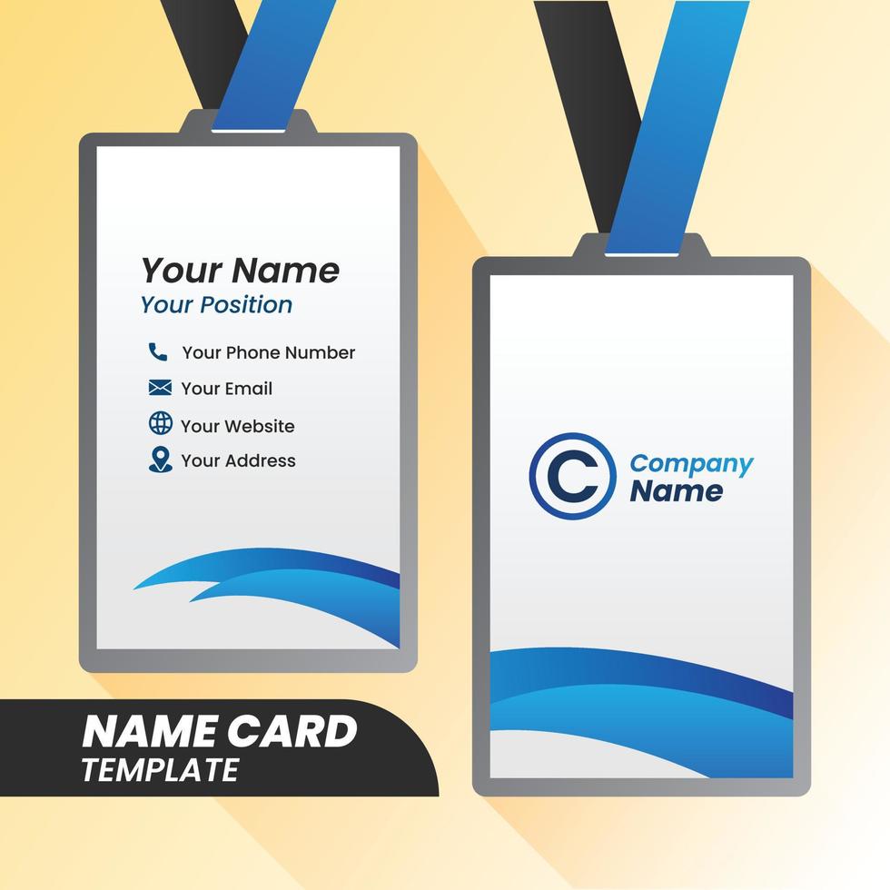 Corporate Name cards templates. Modern Name cards. Name card layout. vector