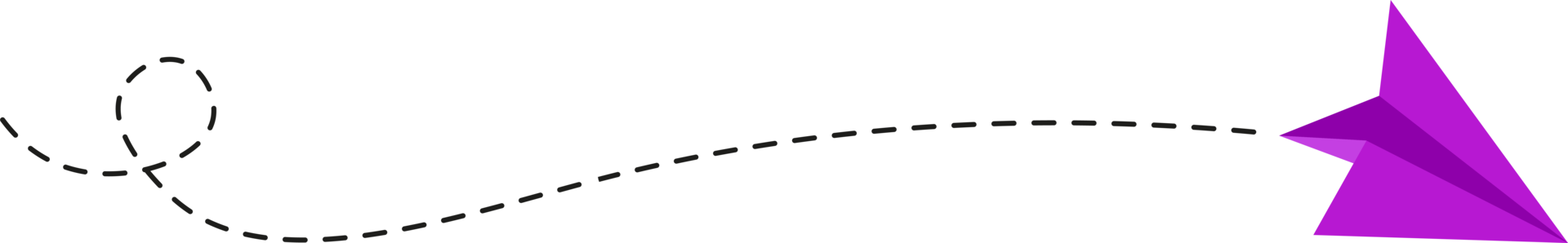Dashed Line Paper Airplane Route png