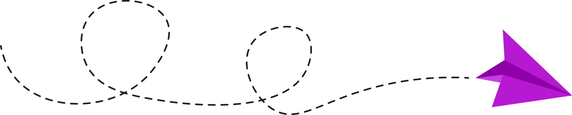 Dashed Line Paper Airplane Route png