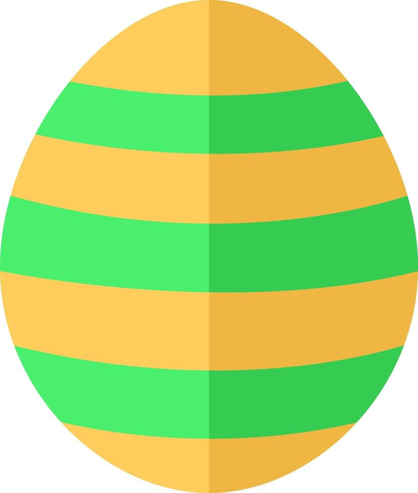 Easter egg, illustration, vector on a white background.