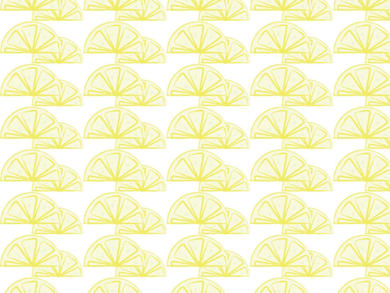 Lemon wallpaper, illustration, vector on white background.