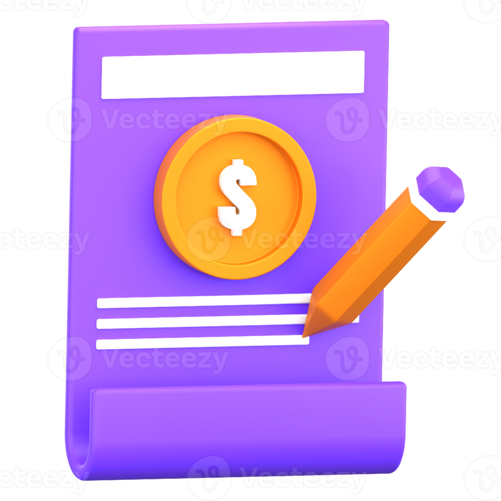 Accounting 3D Icon png