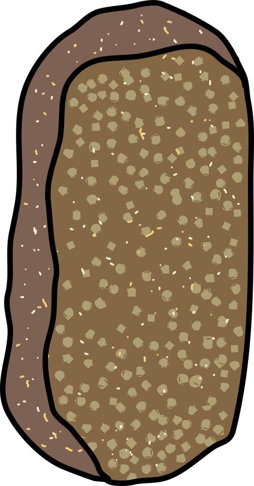 German bread, illustration, vector on white background.