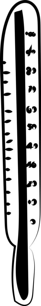 Thermometer, illustration, vector on white background.