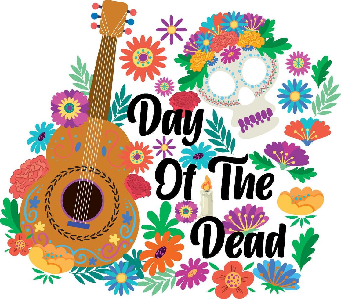 Day of the Dead banner design vector