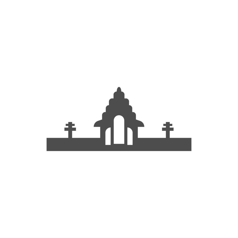 Temple Bali icon design illustration vector