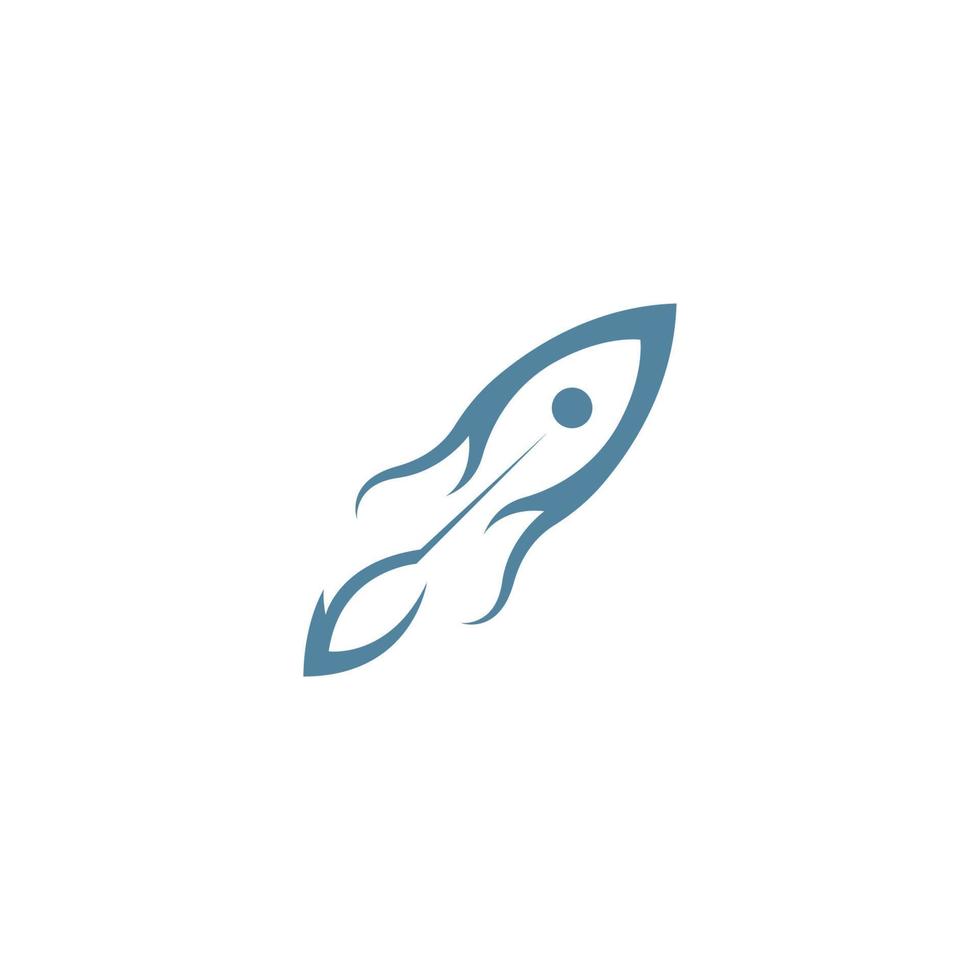 diseño de icono de logotipo de cohete vector