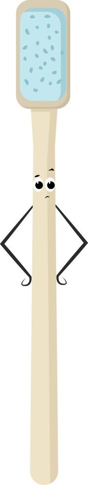 Toothbrush, illustration, vector on white background.