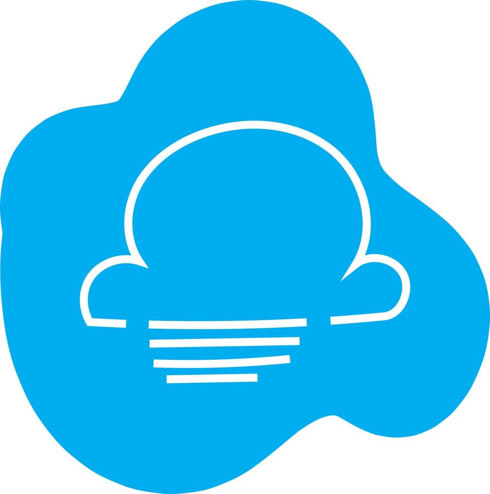 Storm cloud, icon illustration, vector on white background