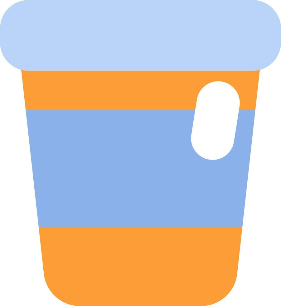 Coffee in cup to go, illustration, vector on a white background.