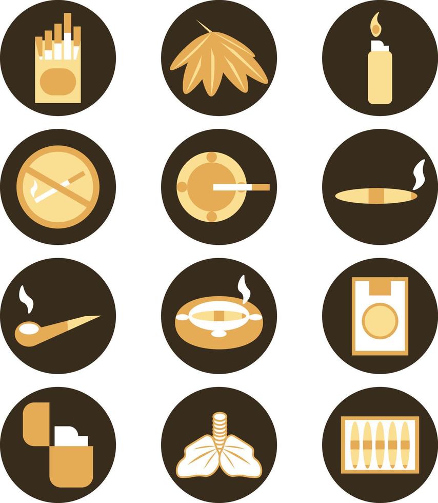 Smoking is unhealthy, illustration, on a white background. vector