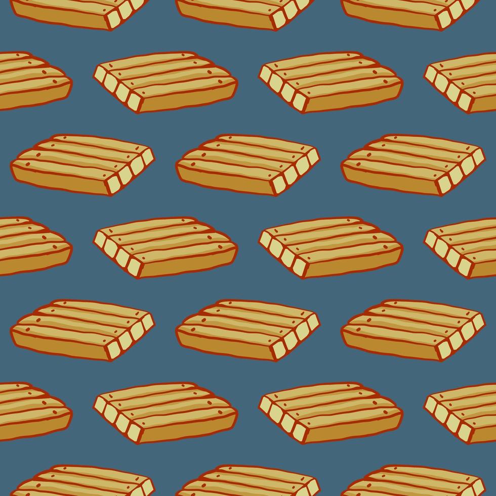 Wooden board , seamless pattern on a grey background. vector
