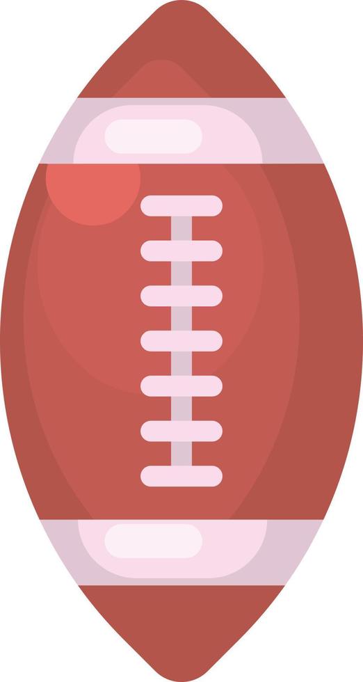 Rugby ball, illustration, vector on white background