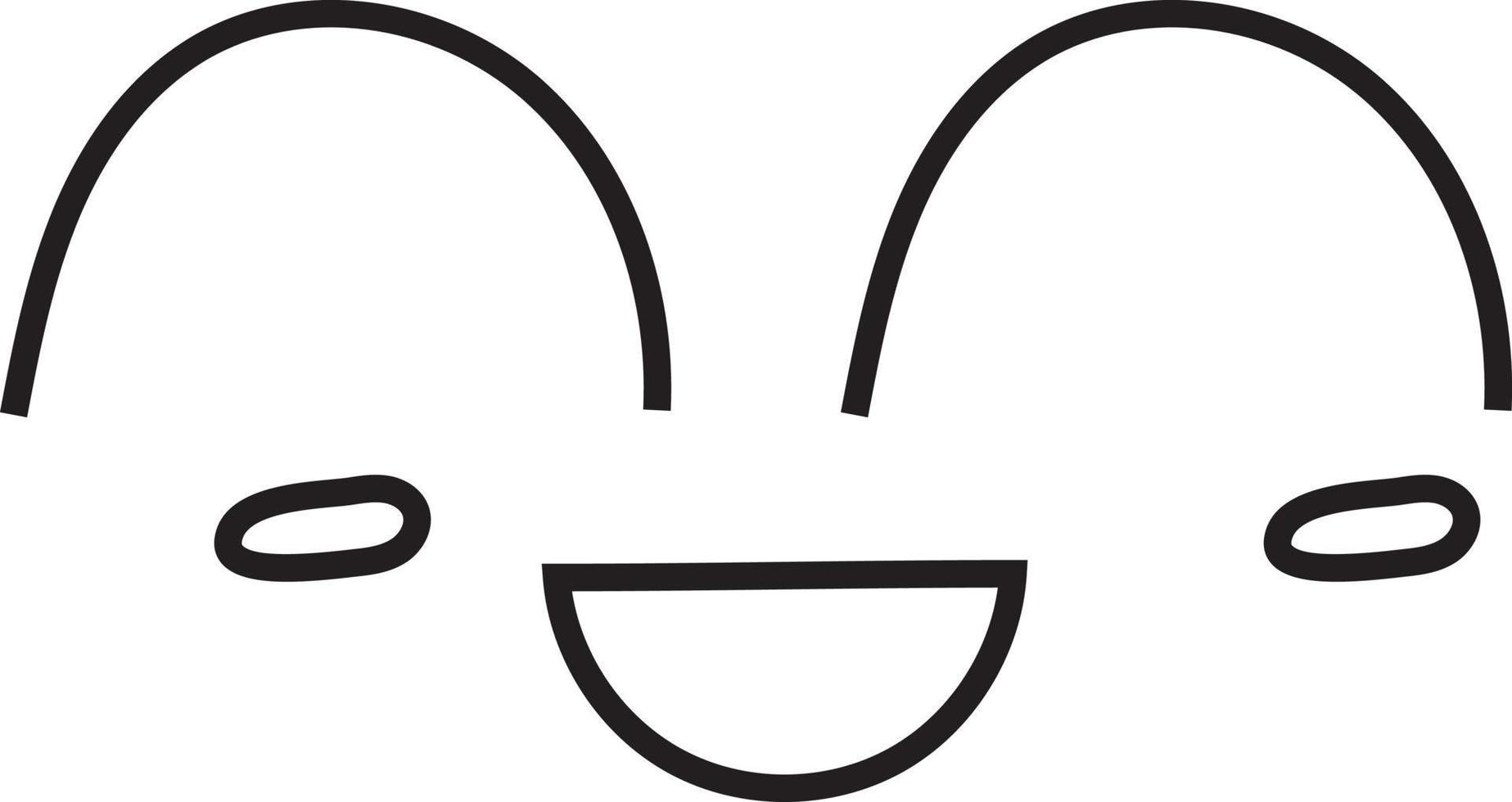 Happy face, icon illustration, vector on white background 13485233