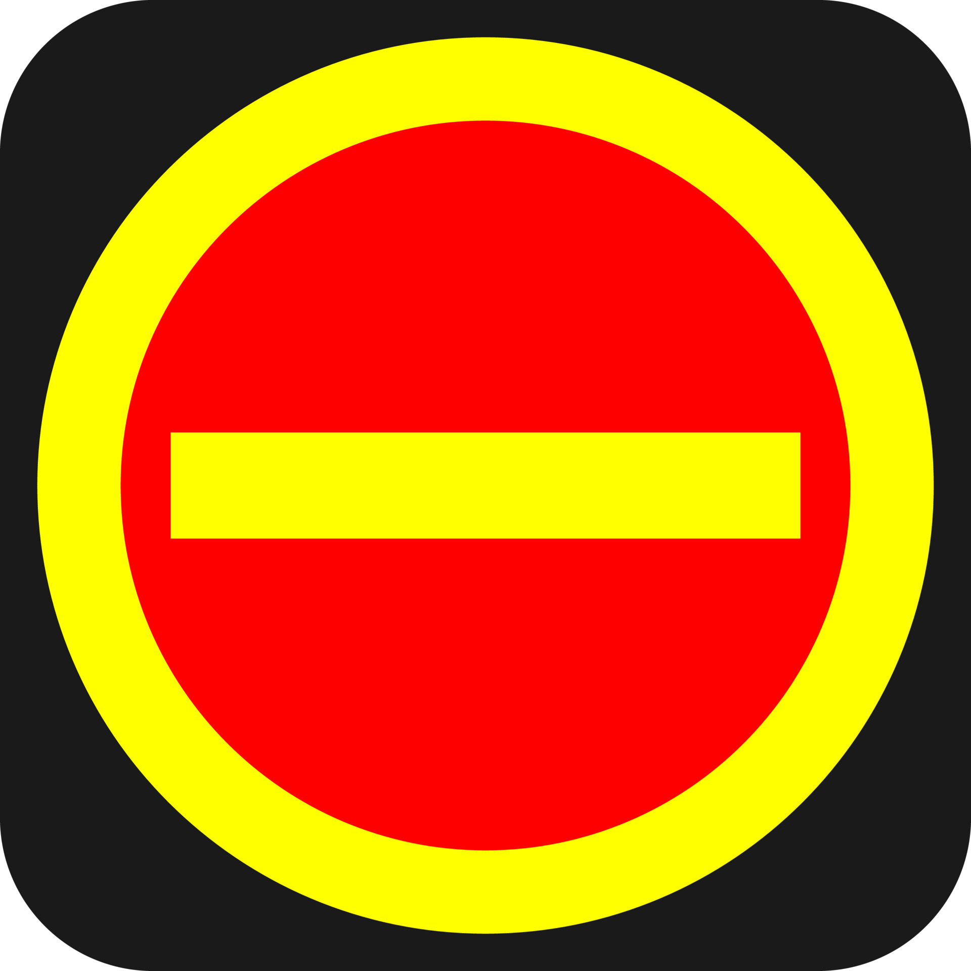 Blank one way sign