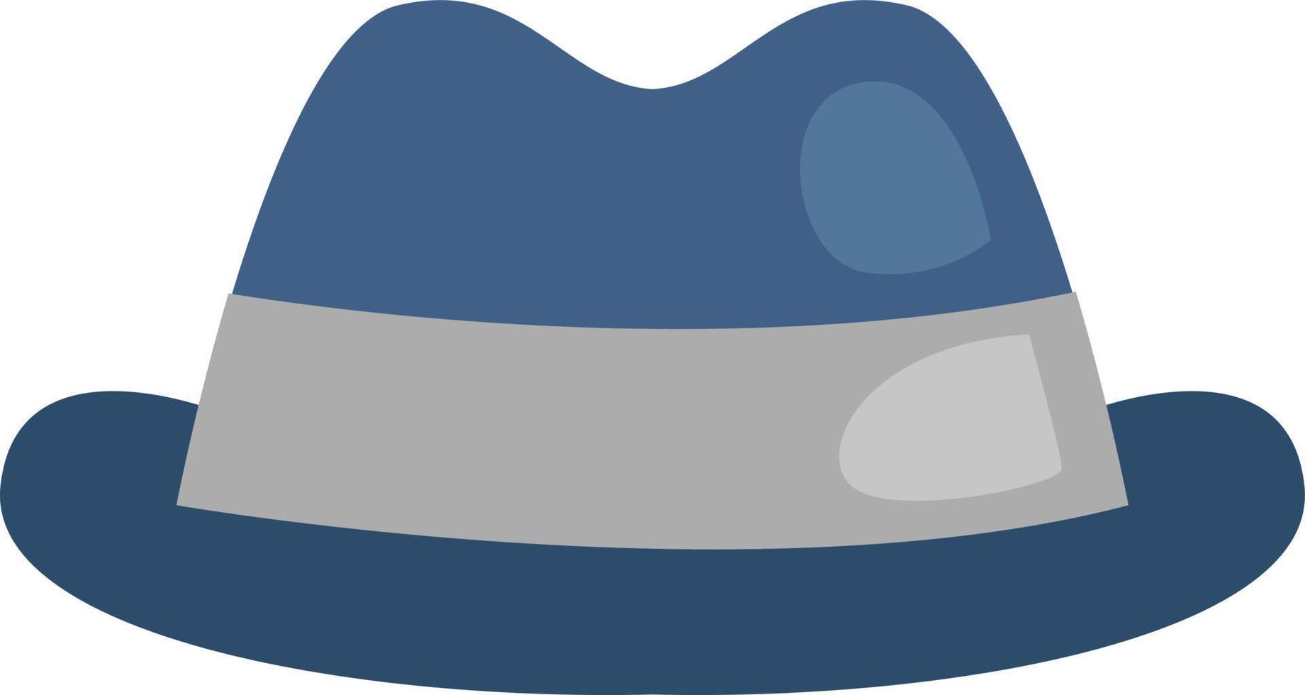 Fathers hat, illustration, vector on a white background.