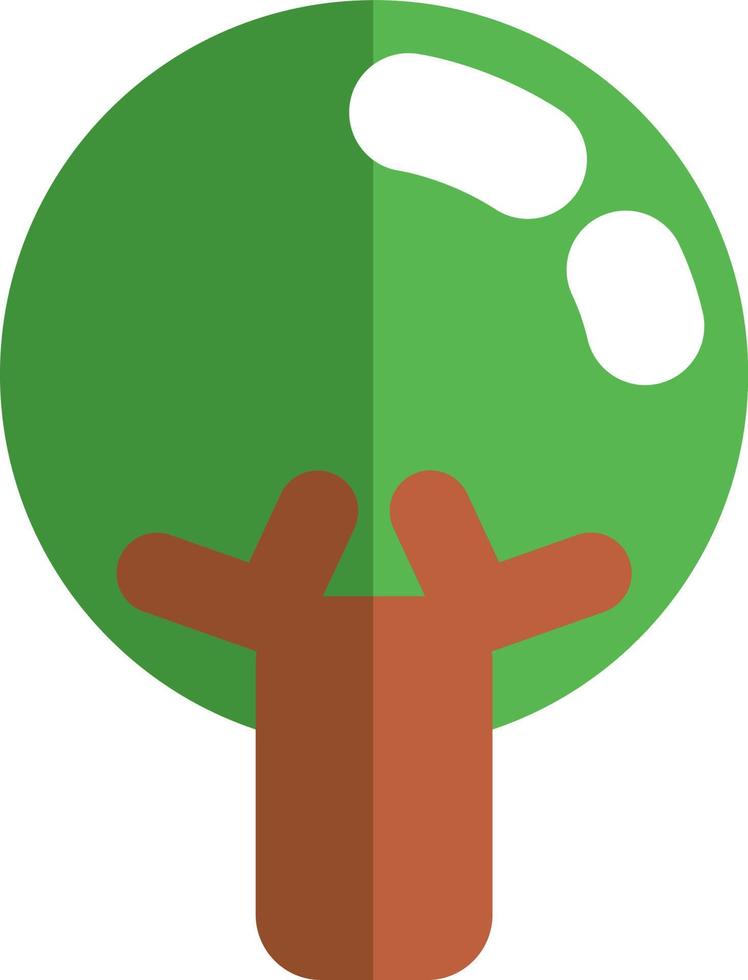 Árbol de ecología, ilustración, vector sobre fondo blanco.