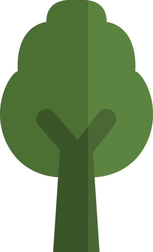 Camping tree, illustration, vector, on a white background. vector
