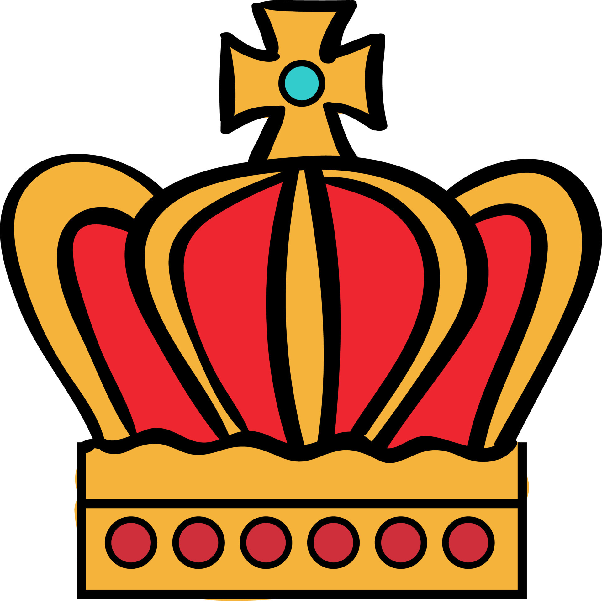 Kings crown, illustration, vector on white background. 13485367 Vector
