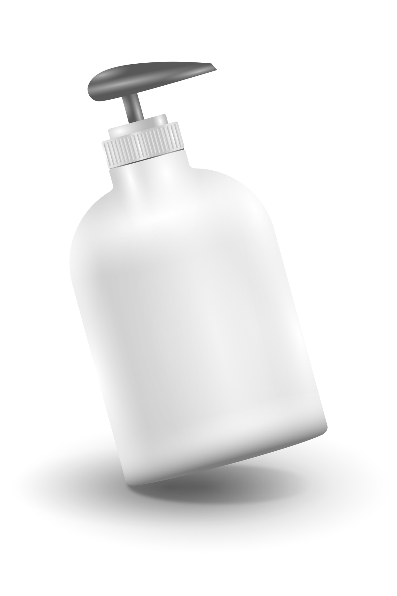 Blank white plastic pump bottle 13485477 PNG