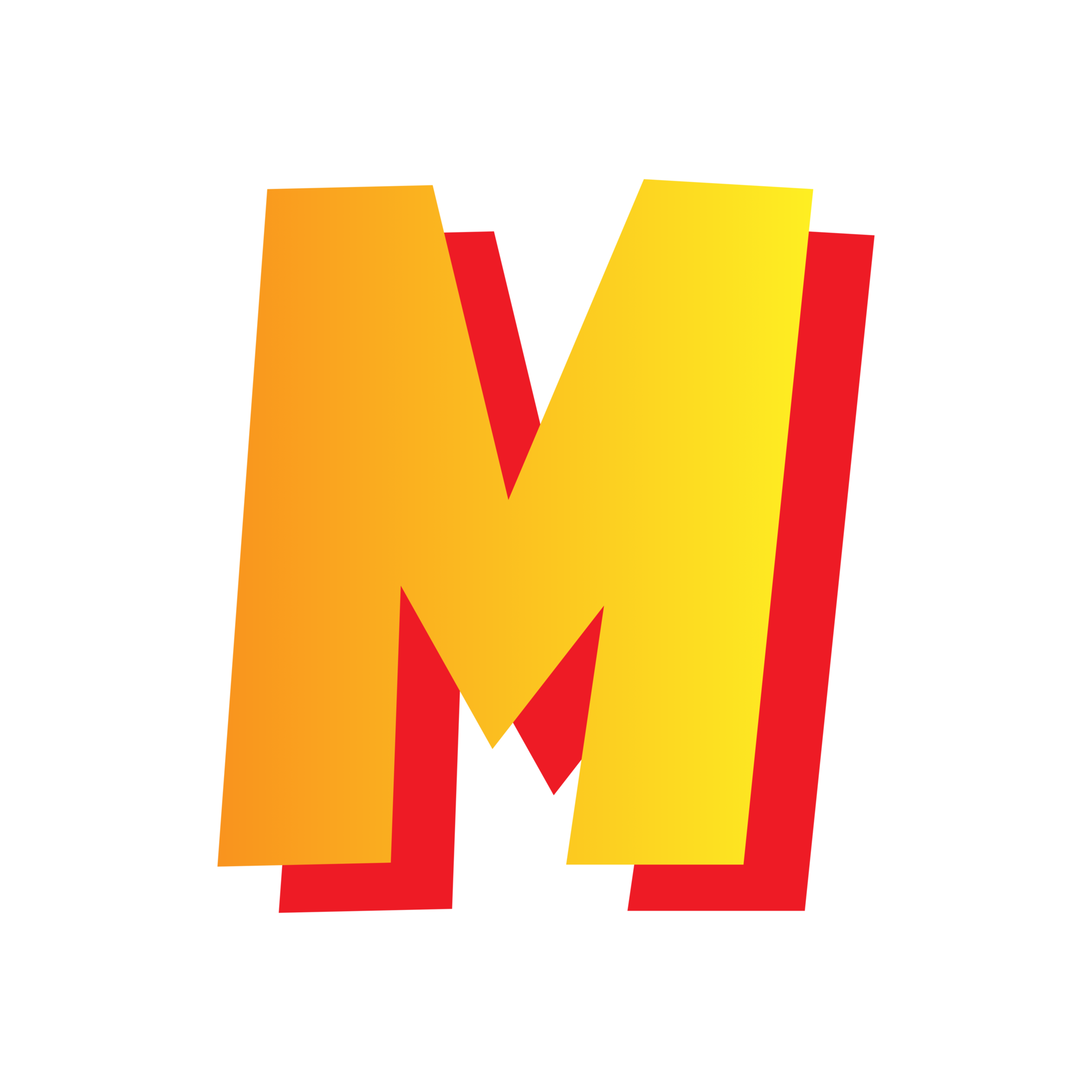 Letter m, comic style typeface with transparent background. png file ...