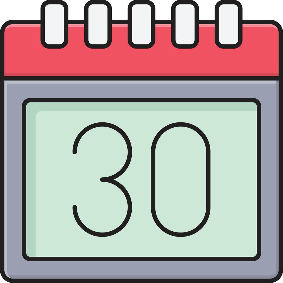 ilustración de vector de calendario en un fondo. símbolos de calidad premium. iconos vectoriales para concepto y diseño gráfico.