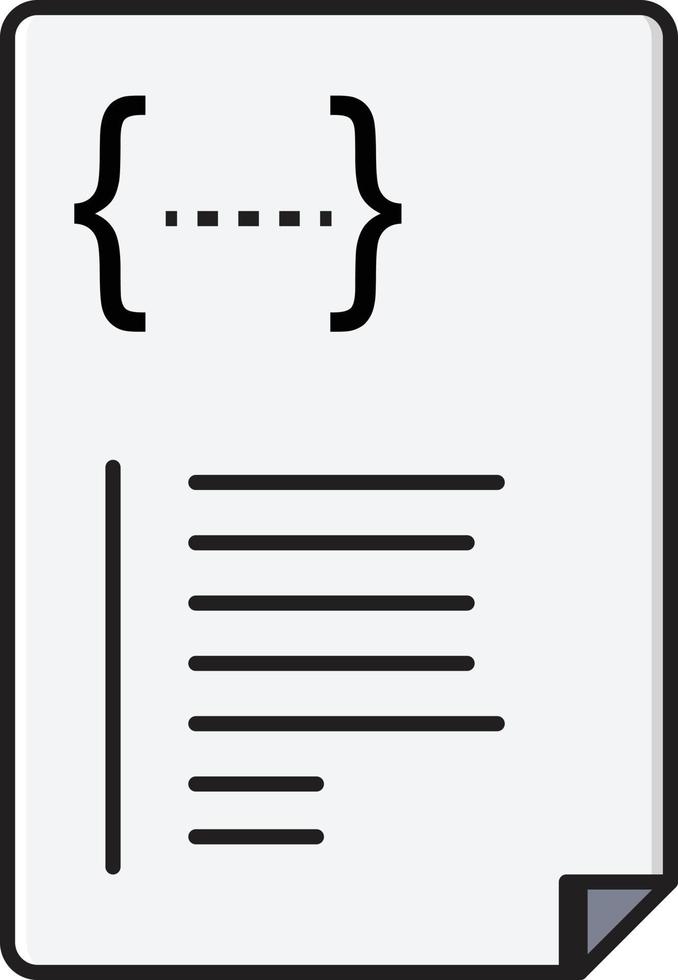 ilustración de vector de archivo de codificación en un fondo. símbolos de calidad premium. iconos vectoriales para concepto y diseño gráfico.