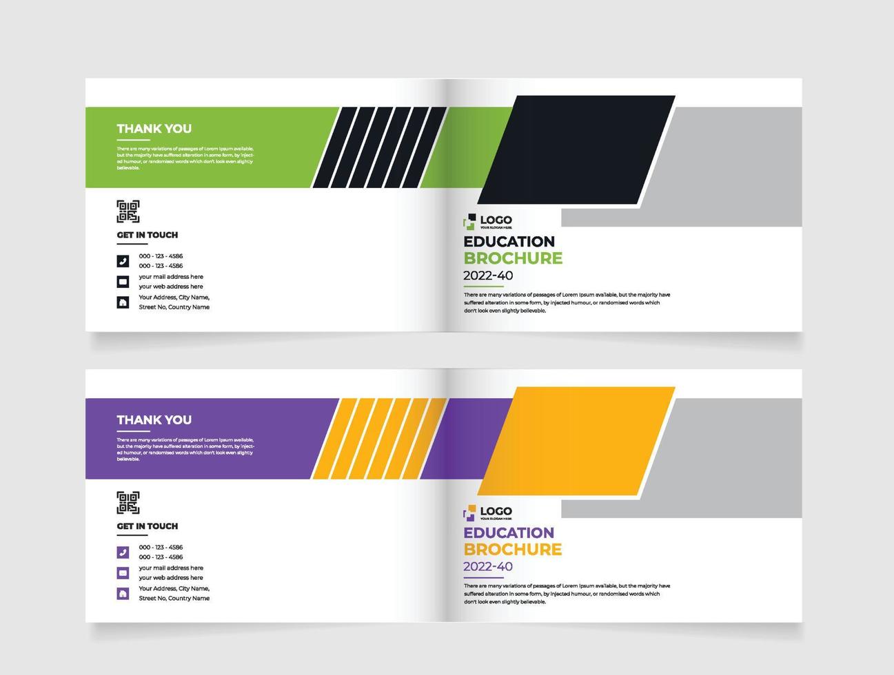 Education brochure Cover Design Template in A4. Brochure, Annual Report, Magazine,Poster, Business Presentation, Portfolio, Flyer, Banner vector