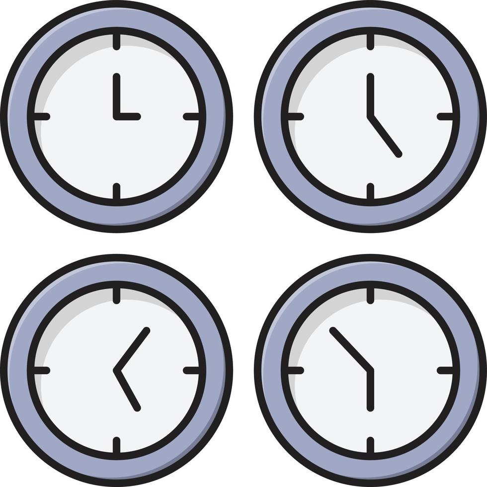 ilustración de vector de horas de trabajo en un fondo. símbolos de calidad premium. iconos vectoriales para concepto y diseño gráfico.