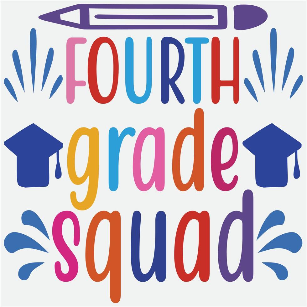 Fourth grade squad vector