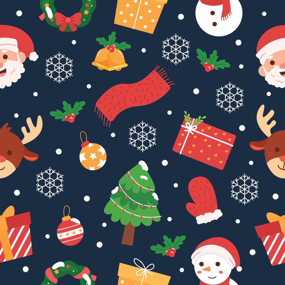 Christmas Seamless Pattern vector