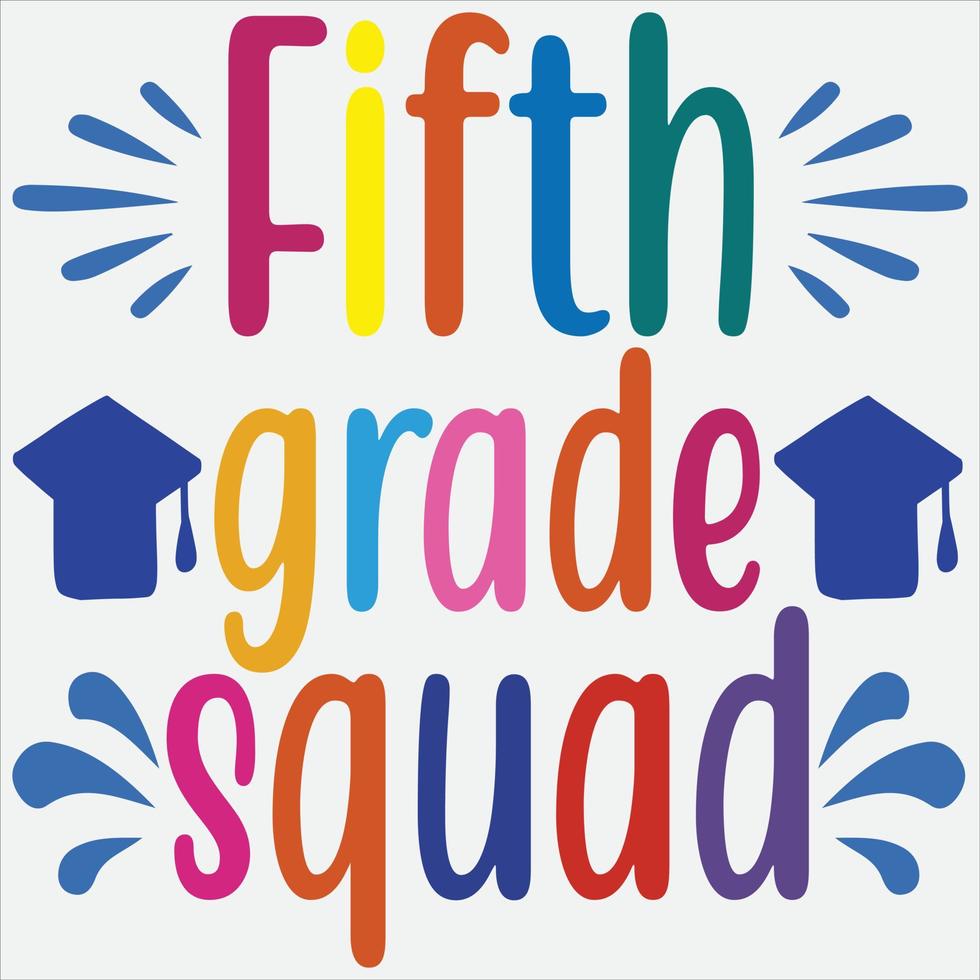 Fifth grade squad vector