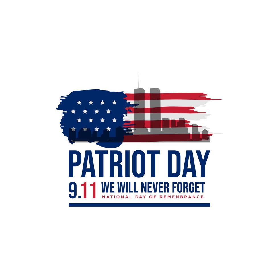 911 patriot day background patriot day september vector image