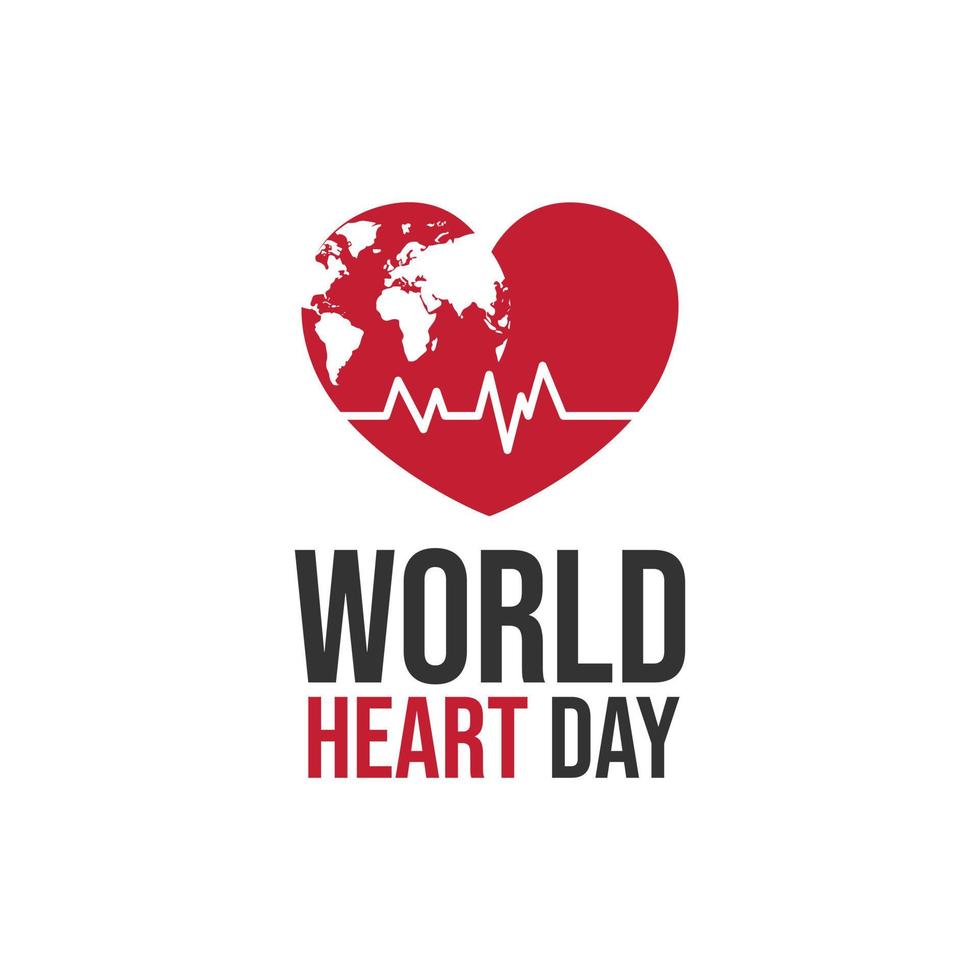 Creative concept of world heart day vector image