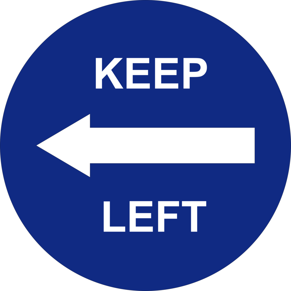 Keep left sign 13487111 PNG